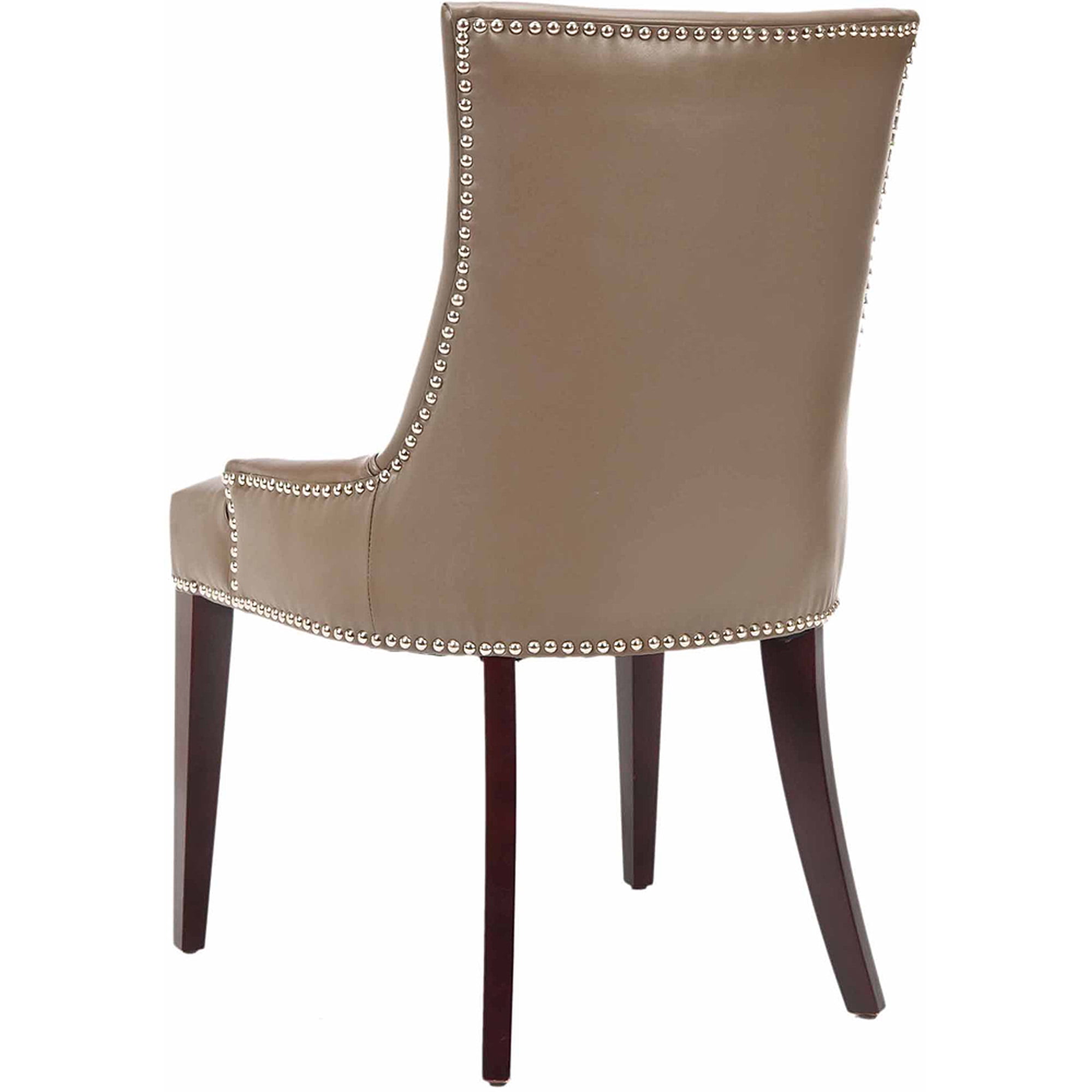 SAFAVIEH Becca 19" H Transitional Glam Upholstered Dining Chair, Clay Leather