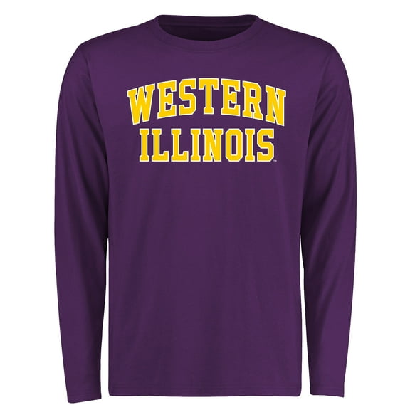 Men's Purple Western Illinois Leathernecks Everyday Long Sleeve T-Shirt