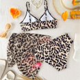 thumbnail image 5 of JFOPQVSM Girls Comfortable Breathable Skin Friendly Swimsuit Fashionable Printed Three Piece Split Swimsuit Set, 5 of 5