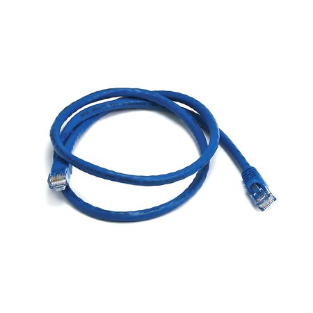 UPC: 0844660021148 | Monoprice 3  24AWG Cat6 UTP Ethernet Network Cable Blue 102114