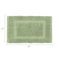 thumbnail image 3 of Jean Pierre New York Sophie Border 100% Cotton Bath Mat - Non-Slip Bath Rug - Sage Green - 27" x 45", 3 of 8