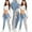 White, variant on SBYOJLPB Jeans for Women Fashion Women Lace Hollow Out Floral Appliques Skinny Jeans Pencil Pants-XL White 10-12(XL)