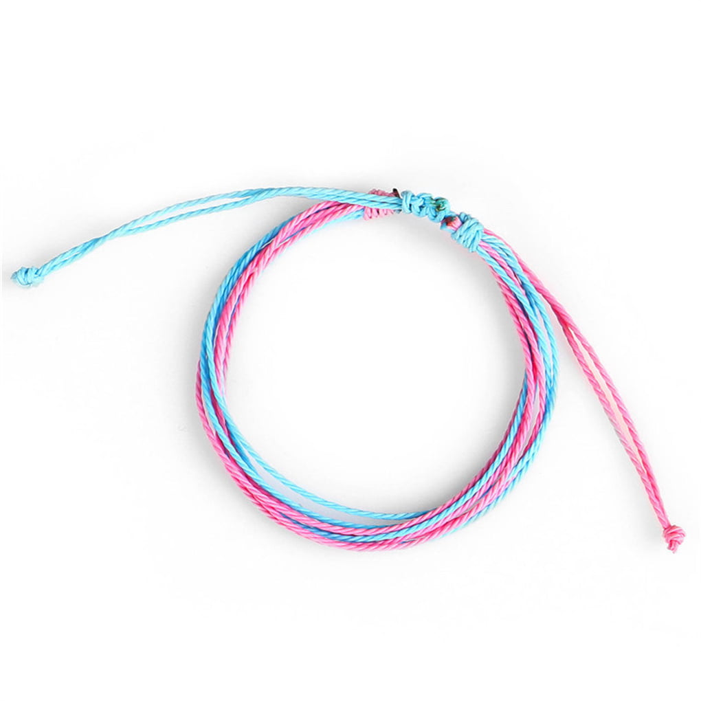 Handmade Adjustable Colorful Friendship Braided Bracelets String Bracelets  Gr?n+Dunkelrot+Beige