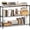 Black, variant on 3-Tier Storage Rack, 29.8" Wide Heavy Duty Metal Shelving Unit, Top Tier with Removable Wood Board, 200 lbs Capacity per Shelf, for Pantry, Bathroom, Garage, Entryway, Plant Stand