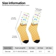 thumbnail image 2 of Balery White Ice Cream Calcetas Largas con Estampado para Hombre y Mujer – Suaves y Transpirables, Talla Única (US 5-11), 2 of 6