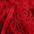 thumbnail image 5 of HUPOM Seamless Underwear For Women Womens Silk Panties Medium waist Elastic Waist Solid Thong Red S, 5 of 5