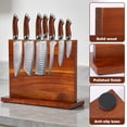 thumbnail image 4 of Austok Magnetic Knife Block Double Sided Magnetic Knife Holder Made of Acacia Wood for Kitchen Counter, 4 of 9