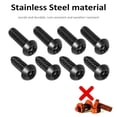 thumbnail image 2 of Screws,License Plate Screws Car Frame Screws Frame Screws Fit Plate Car Frame Plate Screws Stainless Screws Fit Stainless Steel Plate Screws Stainless Steel -theft License Plate, 2 of 5