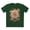 Forest Green, variant on Floral Shirt, Shirt with Flower, Tee Shirt with Antique Flower