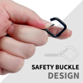 thumbnail image 2 of Screw Hooks with Safety Buckle, Heavy Duty Ceiling Hooks for Hanging Outdoor String Lights, Plants, Wind Chimes, 2 of 7