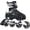 A-Black, variant on MammyGol Adult Inline Skates for Men Women, Roller Skates with Carbon Steel Bearings, TPR Brake, PVC Upper | Adjustable Size Better Fit for Beginner Skating Enthusiasts Teal Men9.5-12