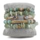 thumbnail image 1 of Set de pulseras de estilo bohemio para mujer, 6 piezas de abalorios hechos a mano, 1 of 1