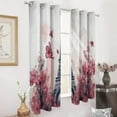 thumbnail image 2 of Blackout Curtains for Bedroom Eiffel Tower Full Room Darkening Grommet Curtains for Living Room,Thermal Insulated Ombre Drapes, 2 of 7