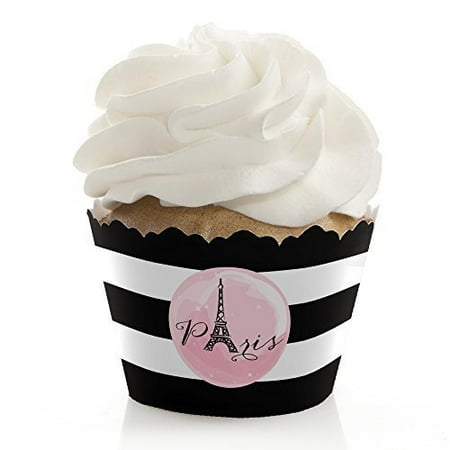 - Paris, Ooh La La - Paris Themed Baby Shower or Birthday Party Cupcake Wrappers - Set of 12
