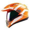thumbnail image 1 of 1Storm Dual Sport Helmet Motorcycle Full Face Motocross Off Road Bike HGXP14A Racing Orange White, 1 of 7