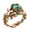Gold, variant on Fantasy Forest Vine Ring for Women Stainless Steel Baroque Mysterious Elf Zircon Band Gold Size 8