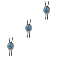 thumbnail image 4 of Sonducket Corbata Bolo para hombres y mujeres, corbatas occidentales con cordón de cuero PU, colgante de piedra, collar, ropa, corbatas, adornos Type1 NO1, 4 of 6