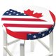thumbnail image 3 of Balery USA Canada Flag Fundas de asiento para taburete de bar redondo de tela de terciopelo ajustables que protegen de arañazos y manchas para sillas de 14 a 17 pulgadas.-13 inch, 3 of 7