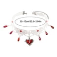 thumbnail image 5 of Gothic Lace Choker Necklace for Women, Vintage Red Black Pendant Necklace, Punk Style Hollowed Out Layer Vampire Necklace, Versatile Halloween Accessory for Goth and Alternative Fashion, 5 of 5