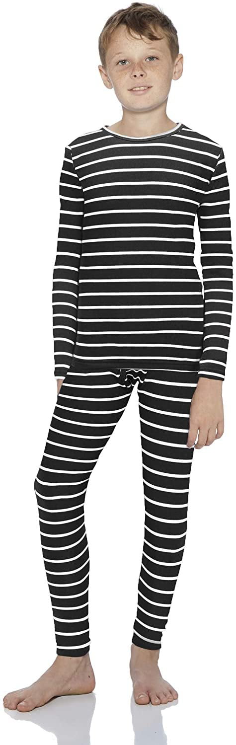 Rocky Striped Thermal Underwear for Boys Fleece Lined Thermals Kids ...