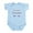 Sky Blue, variant on CafePress - Malaka Infant Bodysuit - Baby Light Bodysuit, Size Newborn - 24 Months