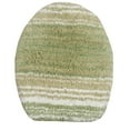 thumbnail image 2 of Home Weavers Gradation Collection Toilet Lid Seat Cover Bath Rug, 100% Cotton Soft Universal Fit for Standard Oblong Round Bath Room Bowl Lids, Washable 18"x18" Toilet Lid Cover, Sage, 2 of 7