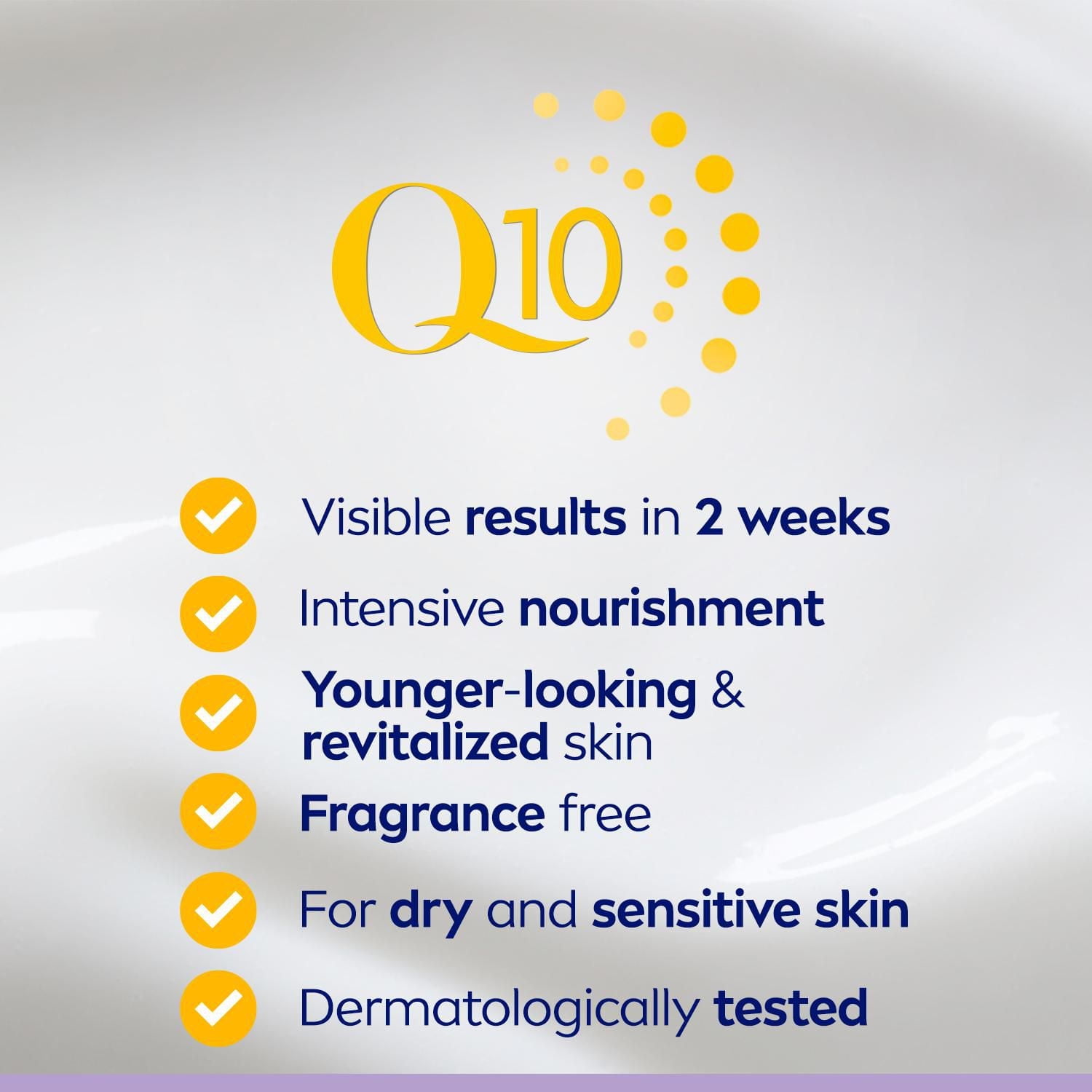 Crème de jour Anti-rides NIVEA Q10 sans parfum, Crème pour le visage anti-rides pour peau sensible pot de 50 ml