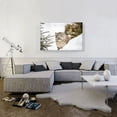 thumbnail image 2 of ARTCANVAS Snow Leopard Home decor Canvas Art Print - Size: 40" x 26" (0.75" Deep), 2 of 9