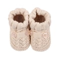 thumbnail image 3 of OOOUM Baby Booties Newborn Cozy Knit First Walkers Button Closure Soft Sole Infant Shoes,CN:One Size, 3 of 8