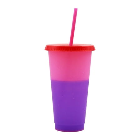 

YUNx 720ML Water Bottle Decorative Layout Props Plastic Adding Vitality Color Changing Beverage Cup for Kitchen