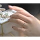thumbnail image 4 of Anillos para mujer, regalos para mujer, anillo de joyería de diamantes de doble metal a la moda para mujer, 4 of 5