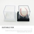 thumbnail image 2 of MEIBUTYUP 2Pcs Multipurpose Acrylic Baseball Box for Display and Storage Durable Material, 2 of 8