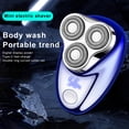 thumbnail image 2 of Men Electric Shaver Digital Display USB Rechargeable Mini Travel Rotary Razor Portable Cordless Hair Beard Trimmer Remover Tool Father Boyfriend Gift, 2 of 8