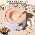 thumbnail image 6 of KOTAMU Waxing Kit for Women & Men, Wax Warmer for Hair Removal, Digital Wax Kit with SiliconePot，Ideal for Face Eyebrow Arm Legs Armpit &Sensitive Skin, Purple Waxing Machine With 44 Accessories, 6 of 9