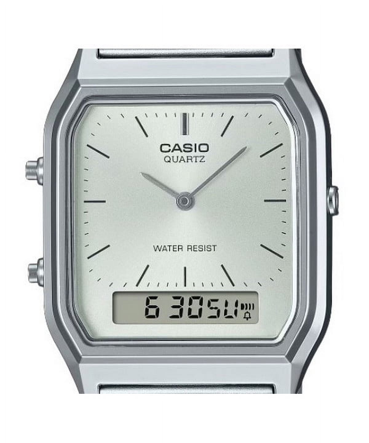 Casio Vintage Analog Digital White Dial Quartz AQ-230A-7A Women's Watch
