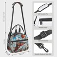 thumbnail image 2 of Disketp Red Train Hot Air Balloon Lonchera Térmica para Mujer y Hombre, Bolsa de Almuerzo Reutilizable e Impermeable para Trabajo, Viajes y Picnic, 2 of 7