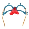 thumbnail image 2 of Cateissary Hilarante payaso nariz roja gafas de fiesta gafas accesorio de disfraces de Halloween Kits de decoración para fiestas, 2 of 6