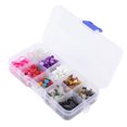 thumbnail image 4 of Cuentas de piedra con forma irregular, multicolor, sin tóxicos, trituradas, con caja para joyería DIY, decoración de peceras, 4 of 12