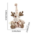 thumbnail image 3 of Fiudx Ofertas y liquidaciones Colgante de muñeco de nieve navideño Muñeco de punto navideño Decoración para árbol de Navidad, 3 of 6