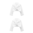 thumbnail image 3 of Chal para niñas sweethay Capa de piel sintética Hermoso estilo dulce Blanco XS, 3 of 6