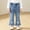 Blue, variant on FSYBOA Girls Jeans Pants Size 3T, Casual Elastic Waist Comfort Stretchy Kids Pants Blue