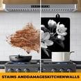thumbnail image 5 of Stove Top Cover for Home Decoration Kitchen Pad Non-Stick Washable Cooktop Covers Countertop Protector Keep Stove Clean 28"x20" (White floral-2), 5 of 7