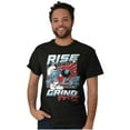 thumbnail image 3 of The Smurfs Kanji Rise and Grind Men's Graphic T Shirt Tees Brisco Brands S, 3 of 5