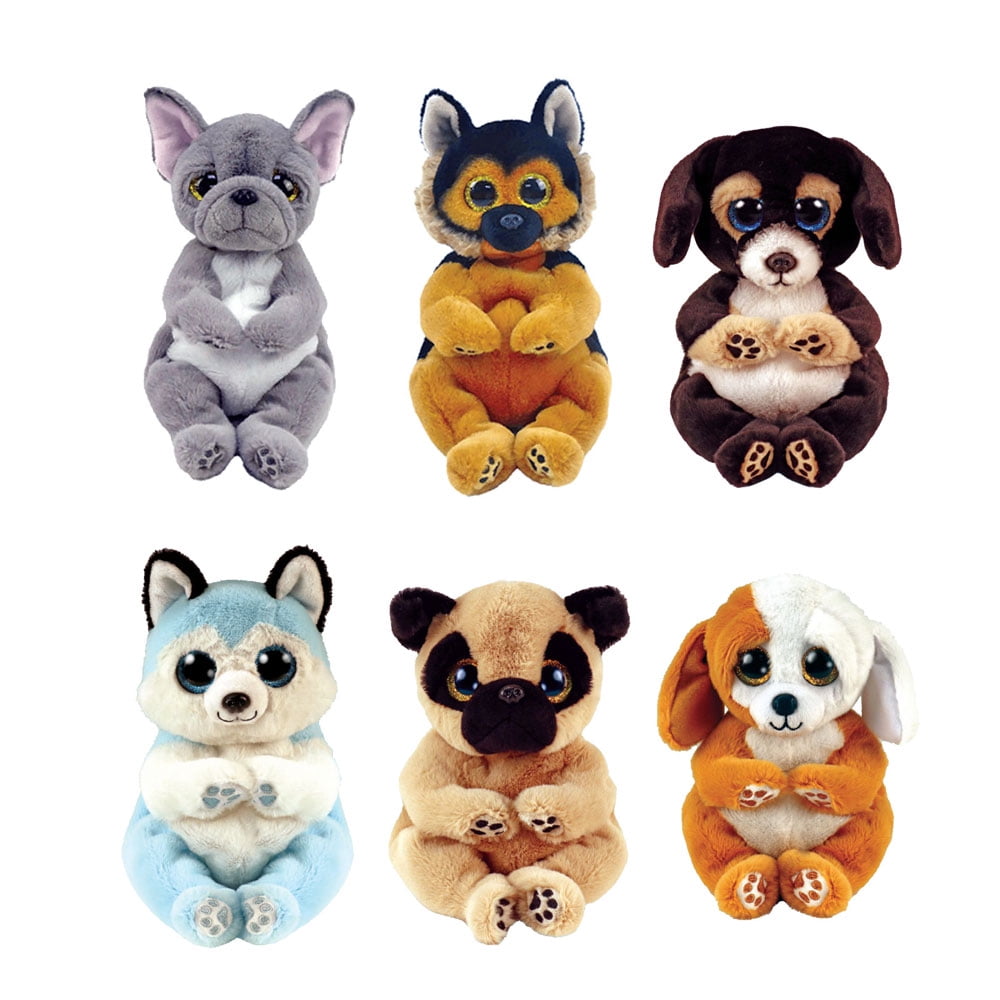 TY Beanie Babies (Bellies) - SET of 6 DOGS (Spring 2022 Releases