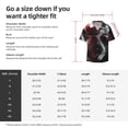 thumbnail image 5 of Fotbe Cool Black And White Dragon Camisa Estampada de Manga Corta para Hombre, Casual de Verano, Estilo Playero, Sin Arrugas-Small, 5 of 5