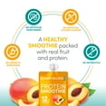 thumbnail image 4 of Designer Wellness Protein Smoothie, 12 Count, Peach Mango, Real Fruit, 12g Protein, Low Carb, Zero Added Sugar, Gluten-Free, 4 of 5