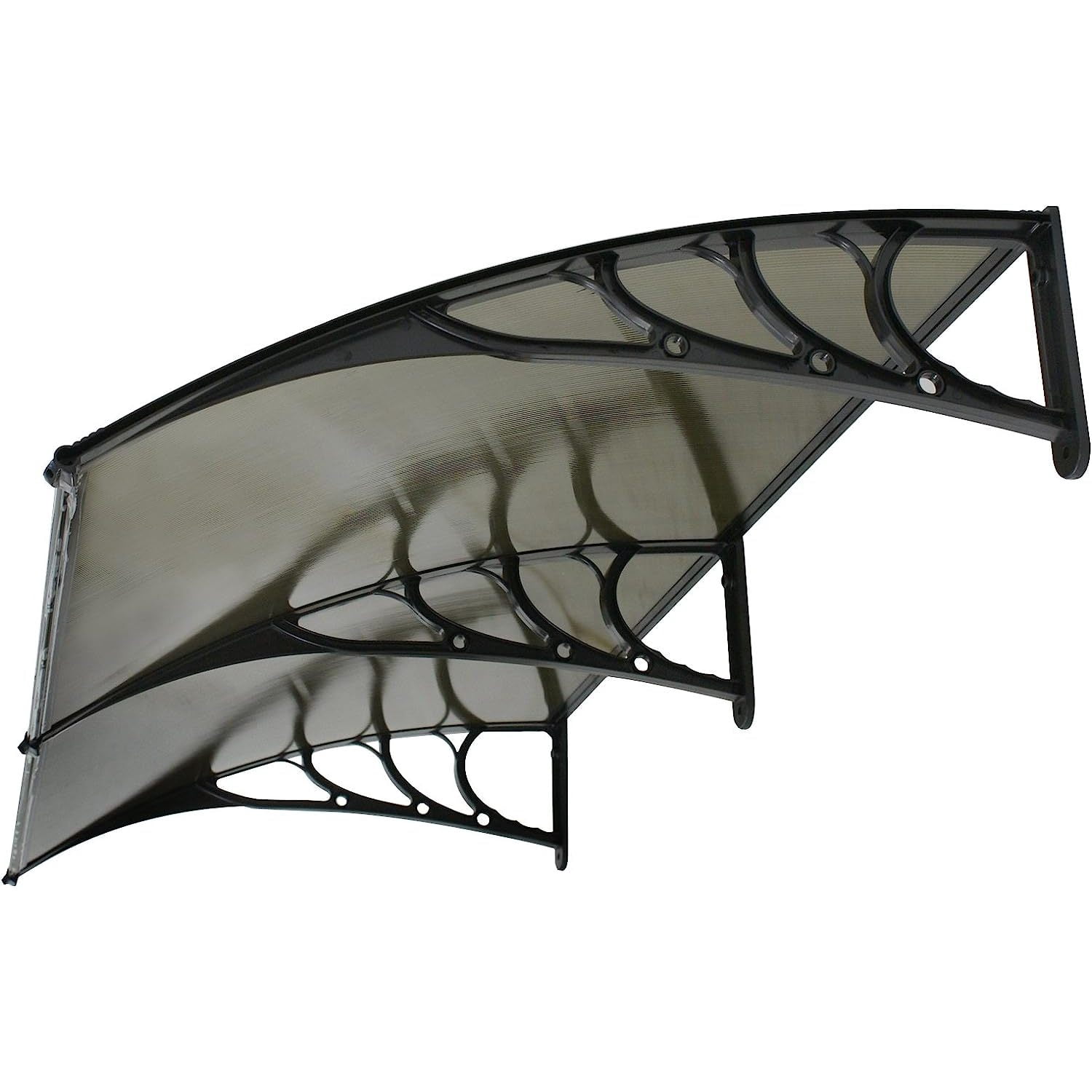Bilot 40"x 80" Window Awning Canopy Overhead Door Awning Polycarbonate Cover Front Door Outdoor Patio Canopy Cover Sun Shetter,UV,Rain Snow Protection Hollow Sheet