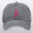 thumbnail image 2 of TIEVOSA UniCancer International Publicity Day Ribbon Embroidered Hats Baseball Hats Outdoor Sports Hats Hop Hat Letters, 2 of 4