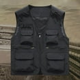 thumbnail image 2 of Men's Solid Colour Outdoor Sports Casual Style Lightweight With Pockets Workwear Vest Jacket, 2 of 3