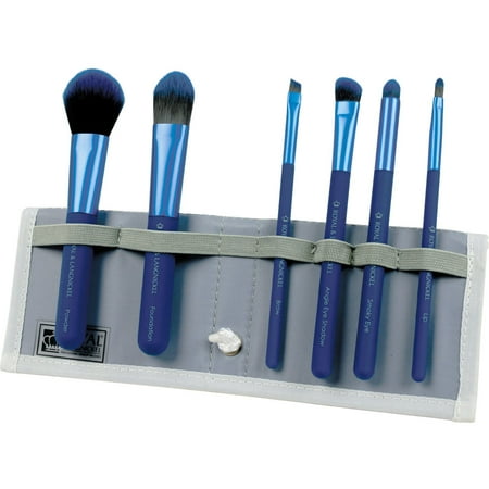 MODA Brush Total Face 7pc Flip Kit Makeup Brush Set with Flip Kit